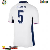 Camisa de Futebol Inglaterra John Stones #5 Equipamento Principal Europeu 2024 Manga Curta